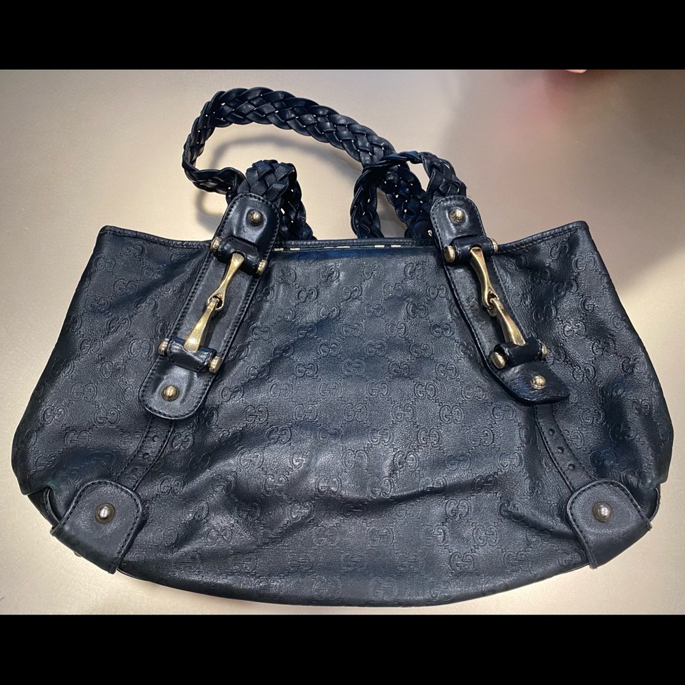 Authentic Gucci Guccissima Medium Pelham Shoulder Bag
